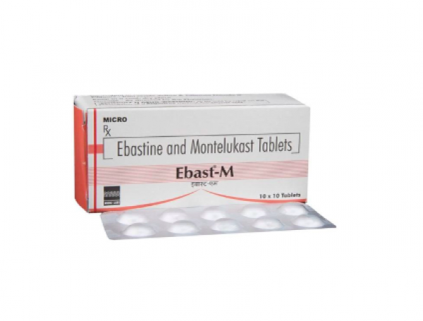 Ebastine 10mg + Montelukast 10mg Tablets