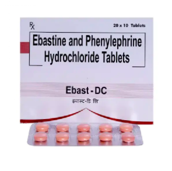 Ebastine 10mg + Phenylephrine 10mg Tablets