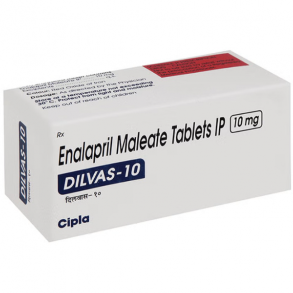 A box of generic Enalapril 10mg tablets