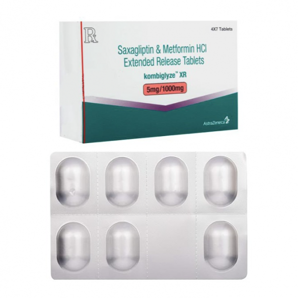 Kombiglyze XR 5mg/1000mg Tablets - BRAND