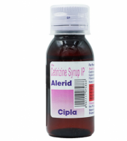 A bottle of Cetirizine generic syrup