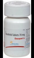 A box of Dasatinib 70mg Generic Tablets