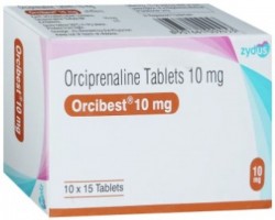 A box of Generic Orciprenaline 10mg Tablets