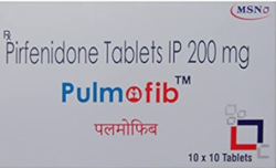A box of Pirfenidone 200mg Generic tablets