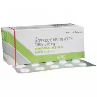 A box of Risperidone (0.5mg) Generic Tablet