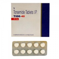 A pack of Torsemide 40 mg Generic Tablet