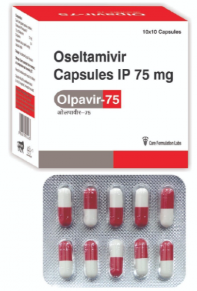 A box and a blister of Tamiflu 75 mg Generic capsule - Oseltamivir Phosphate