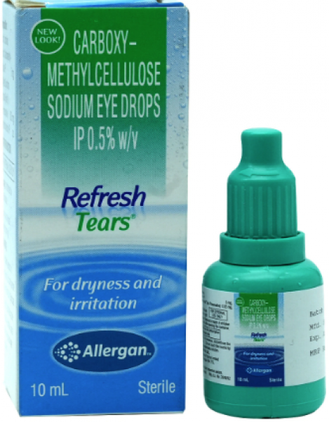 A box and a bottle of Carboxymethylcellulose (0.5 %) Generic Eye drop 10ml