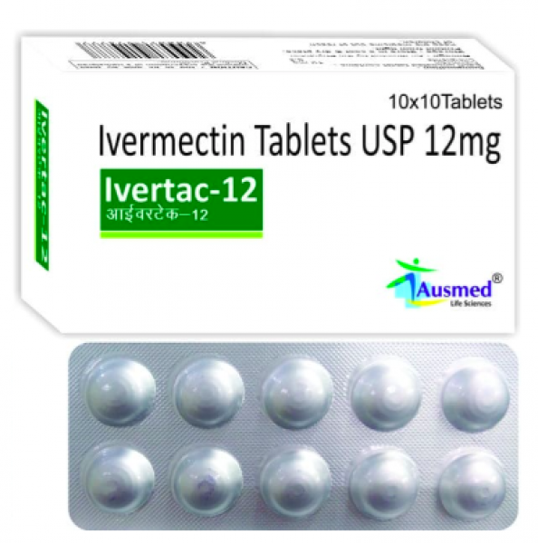 A box of generic Ivermectin 12 mg Tablet